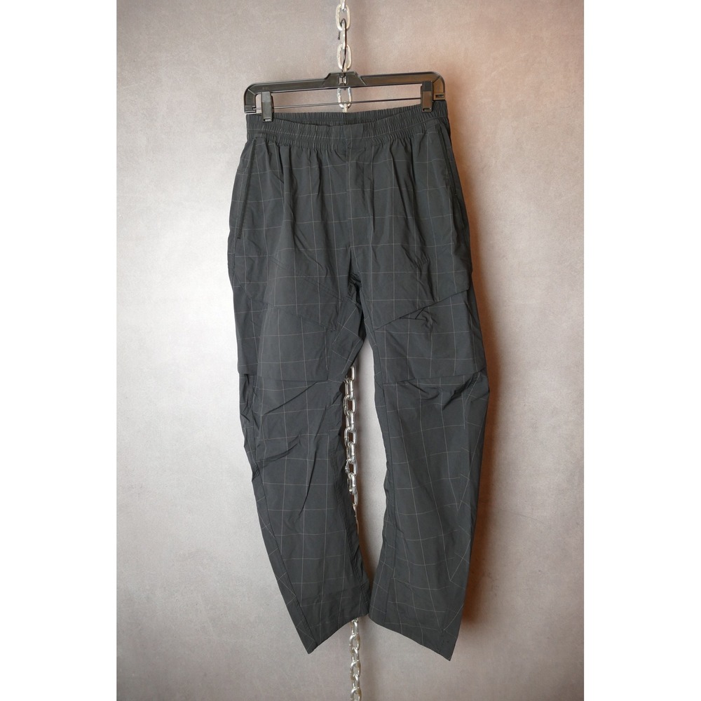 Nike Men's Black Grid Pattern Athletic Track Pants Size M‎